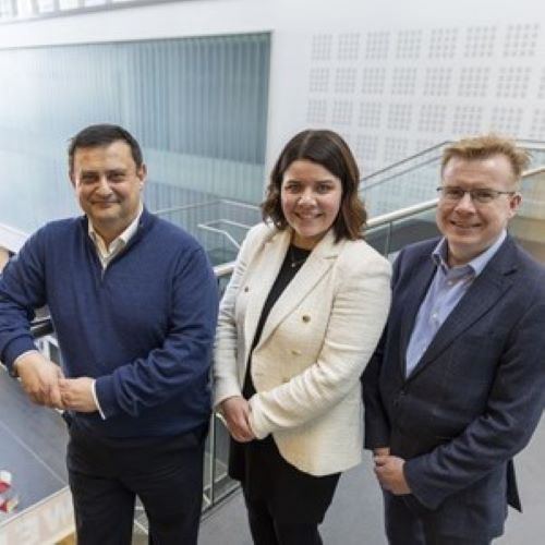 Professor Nick Antonopoulos, Lindsay McGranaghan, Andy McGoff